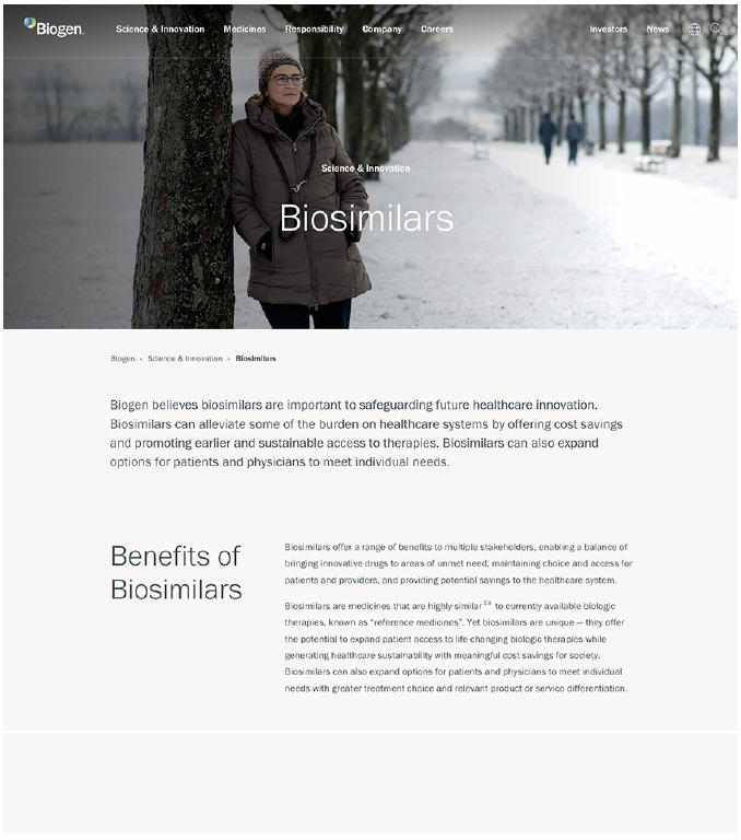 Biogen global website